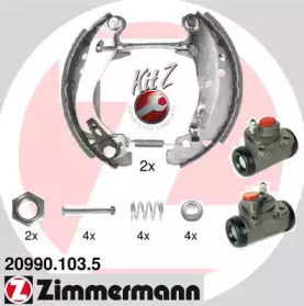 Тормозная колодка / накладка ZIMMERMANN для PEUGEOT 205 I (741A/C) 1.7 Diesel