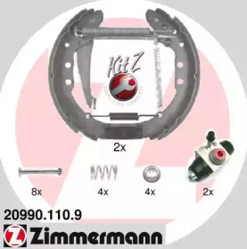 Тормозная колодка / накладка ZIMMERMANN для VW CADDY II Variant (9K9B) 1.4