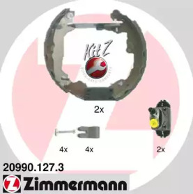 Барабанный тормозной механизм ZIMMERMANN для FORD FOCUS седан (DFW) 1.8 16V