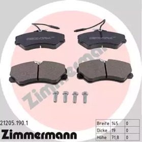 Дополнительные работы ZIMMERMANN для PEUGEOT J5 автобус (290P) 2.5 D