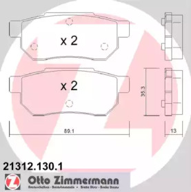 Запчасти для ТО ZIMMERMANN для HONDA ACCORD III Aerodeck (CA) 2.0 EX (CA5)