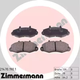 Дисковой тормозной механизм ZIMMERMANN для FORD TRANSIT Фургон (E_ _) 2.0 i (EAL, EAS)
