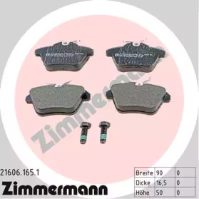 Тормозные колодки ZIMMERMANN для ALFA ROMEO 164 (164_) 3.0 24V Q4 (164.K1M, 164.K1C)