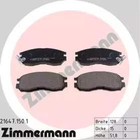 Тормозные колодки ZIMMERMANN для MITSUBISHI LANCER V (CB_A, CD_A, CE_A) 1.8 16V (CB5A)