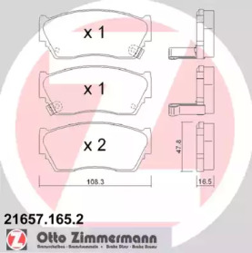 Тормозные колодки ZIMMERMANN для NISSAN SUNNY III Liftback (N14) 1.6 i