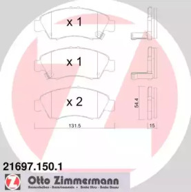 Дополнительные работы ZIMMERMANN для HONDA CIVIC VI седан (EJ, EK) 1.6 VTi (EK4)