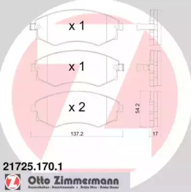 Тормозные колодки ZIMMERMANN для SSANGYONG MUSSO SPORTS 2.9 D 4x4