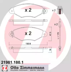 Запчасти для ТО ZIMMERMANN для NISSAN KUBISTAR (X76) 1.5 dCi