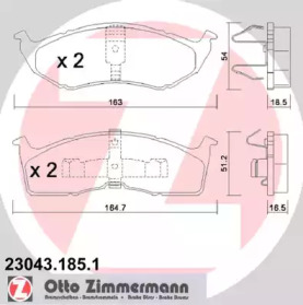 Запчасти для ТО ZIMMERMANN для DODGE NEON 2.0 16V