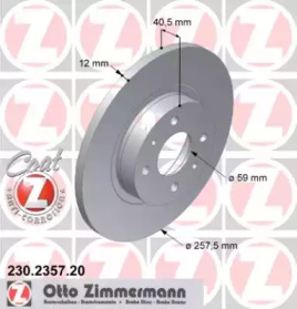 Дисковой тормозной механизм ZIMMERMANN для ALFA ROMEO 146 (930_) 1.9 TD (930.B4A)