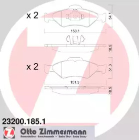 Запчасти для ТО ZIMMERMANN для FORD FIESTA Фургон (JV_) D 1.8