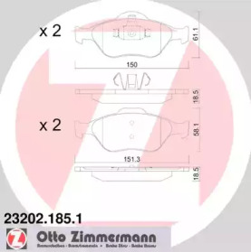 Дополнительные работы ZIMMERMANN для MAZDA 2 (DY) 1.4