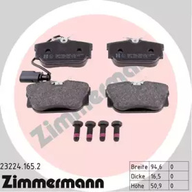Дисковой тормозной механизм ZIMMERMANN для VW TRANSPORTER IV c бортовой платформой/ходовая часть (70XD) 1.9 TD