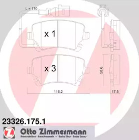 Дисковой тормозной механизм ZIMMERMANN для VW TRANSPORTER VI c бортовой платформой/ходовая часть (SFD, SFE 2.0 TDI