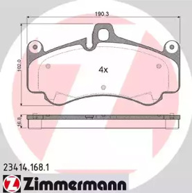 Дополнительные работы ZIMMERMANN для PORSCHE 911 Кабриолет (997) 3.6 Turbo