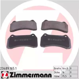 Тормозные колодки ZIMMERMANN для JAGUAR S-TYPE (X200) 2.5 V6
