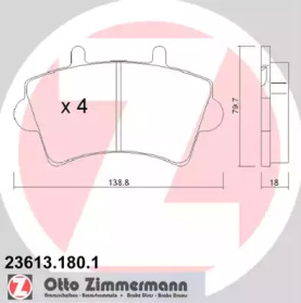 Запчасти для ТО ZIMMERMANN для NISSAN INTERSTAR Фургон (X70) dCi 140