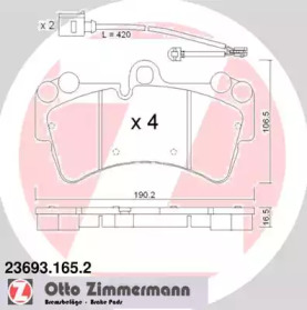 Дополнительные работы ZIMMERMANN для PORSCHE CAYENNE (9PA) Turbo 4.5