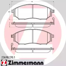 Запчасти для ТО ZIMMERMANN для NISSAN NP300 NAVARA (D40) 2.5 dCi