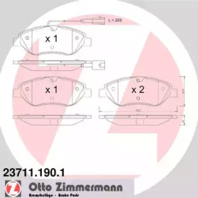 Тормозные колодки ZIMMERMANN для FIAT STILO Multi Wagon (192_) 1.9 JTD