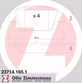 Тормозные колодки ZIMMERMANN для FIAT STILO Multi Wagon (192_) 1.9 JTD