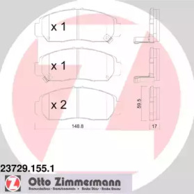 Дополнительные работы ZIMMERMANN для HONDA CIVIC VII Hatchback (EU, EP, EV) 2.0 i Sport