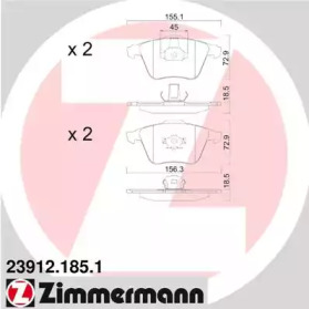 Дополнительные работы ZIMMERMANN для MAZDA 3 (BK) 2.3 MPS Turbo