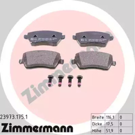 Дисковой тормозной механизм ZIMMERMANN для DACIA DOKKER Express 1.6