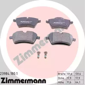 Дисковой тормозной механизм ZIMMERMANN для MINI MINI Кабриолет (R52) Cooper
