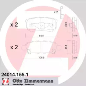 Запчасти для ТО ZIMMERMANN для JEEP COMPASS (MK49) 2.4 4x4