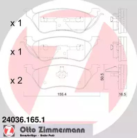 Запчасти для ТО ZIMMERMANN для DODGE CARAVAN (RG_) 3.3 AWD