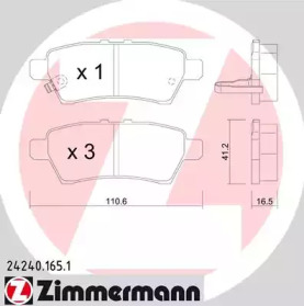 Запчасти для ТО ZIMMERMANN для NISSAN NP300 NAVARA (D40) 2.5 dCi