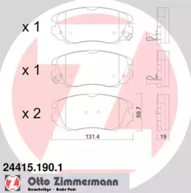 Дополнительные работы ZIMMERMANN для CHEVROLET MALIBU (V300) 2.0 D