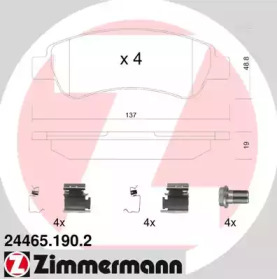 Запчасти для ТО ZIMMERMANN для PEUGEOT BOXER c бортовой платформой/ходовая часть 2.2 HDi 110