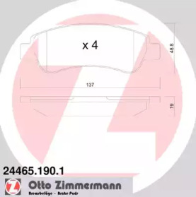 Запчасти для ТО ZIMMERMANN для PEUGEOT BOXER c бортовой платформой/ходовая часть 2.2 HDi 110
