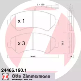 Запчасти для ТО ZIMMERMANN для PEUGEOT BOXER c бортовой платформой/ходовая часть 2.0 BlueHDi 160