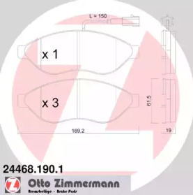 Запчасти для ТО ZIMMERMANN для PEUGEOT BOXER c бортовой платформой/ходовая часть 2.0 BlueHDi 160