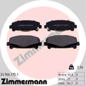Тормозные колодки ZIMMERMANN для HONDA ACCORD VIII универсал (CW) 2.2 i-DTEC (CW3)