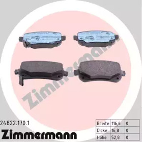 Тормозные колодки ZIMMERMANN для DODGE JOURNEY 2.4 ECO+
