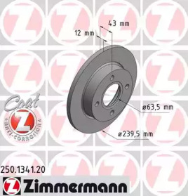 Тормозной диск ZIMMERMANN для MAZDA 121 III (JASM, JBSM) 1.8 D