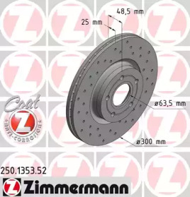 Дисковой тормозной механизм ZIMMERMANN для FORD KUGA II (DM2) 1.6 EcoBoost 4x4
