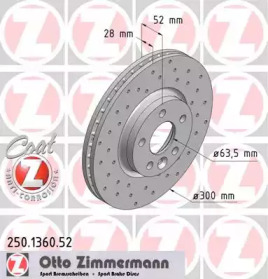 Дисковой тормозной механизм ZIMMERMANN для LAND ROVER RANGE ROVER EVOQUE Кабриолет (L538) 2.0 4x4