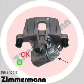 Суппорт диского колесного тормозного механизма ZIMMERMANN для MAZDA 3 (BK) 2.3 MPS Turbo