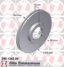 Дисковой тормозной механизм ZIMMERMANN для FORD TRANSIT Фургон (E_ _) 2.0 i (EAL, EAS)