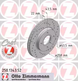 Тормозной диск ZIMMERMANN для FORD FOCUS седан (DFW) 1.8 16V