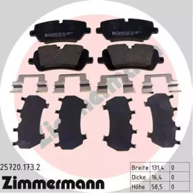 Дисковой тормозной механизм ZIMMERMANN для LAND ROVER DISCOVERY V (L462) 3.0 D 4x4