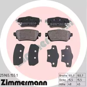 Дисковой тормозной механизм ZIMMERMANN для NISSAN QASHQAI II (J11, J11_) 1.6 dCi ALL MODE 4x4-i