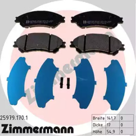 Запчасти для ТО ZIMMERMANN для SUZUKI VITARA (LY) 1.4 T AllGrip (APK 414)