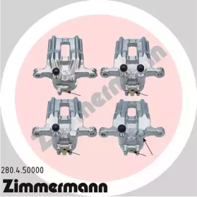 Суппорт диского колесного тормозного механизма ZIMMERMANN для HONDA LEGEND II купе (KA) 3.2 i 24V (KA8)