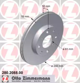 Дисковой тормозной механизм ZIMMERMANN для HONDA CIVIC II Shuttle (EE) 1.6 i 16V 4WD (EE4)
